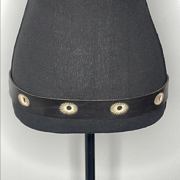 Other - NEW Black Italian Leather Belt with Silver Buckle